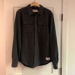 Anian - Twill Overshirt, Charcoal Grey